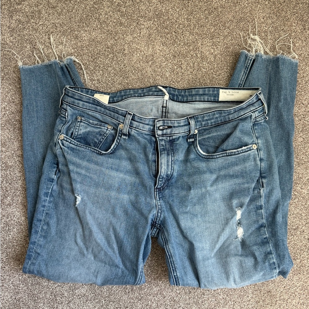 rag & bone Light Blue Low Rise Slim Boyfriend-31